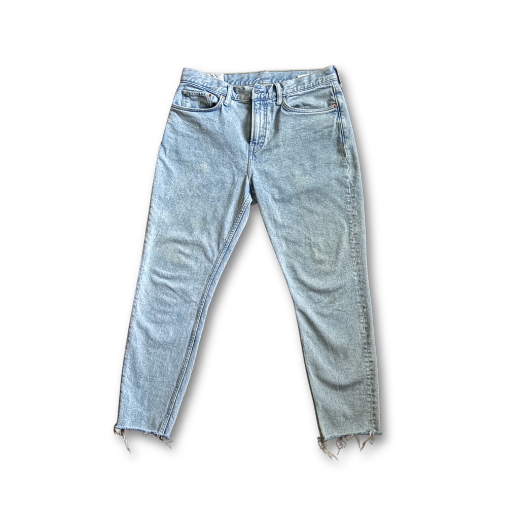 Slim Fit Cropped 33X32 H & M Mens Denim Light Wash Jean Pants